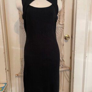 NWT lulus Elegant Black body con Sleeveless Dress size large